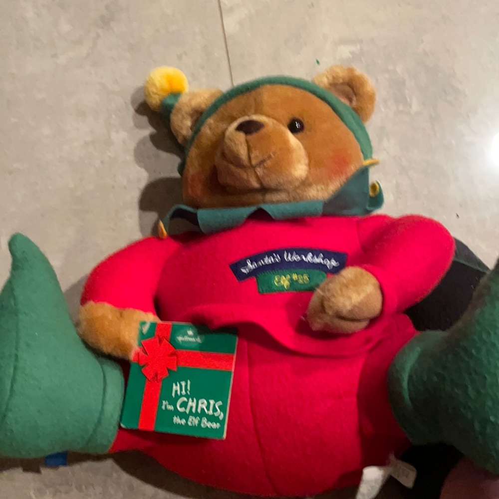 Hallmark Santa's Workshop Elf # 25 Plush Bear